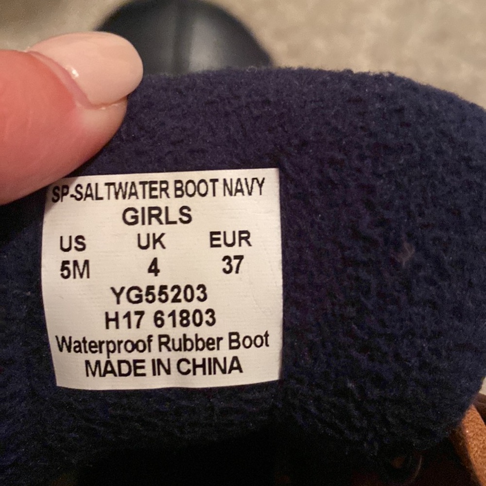 Sperry boots girls size 5 - Picture 3 of 3